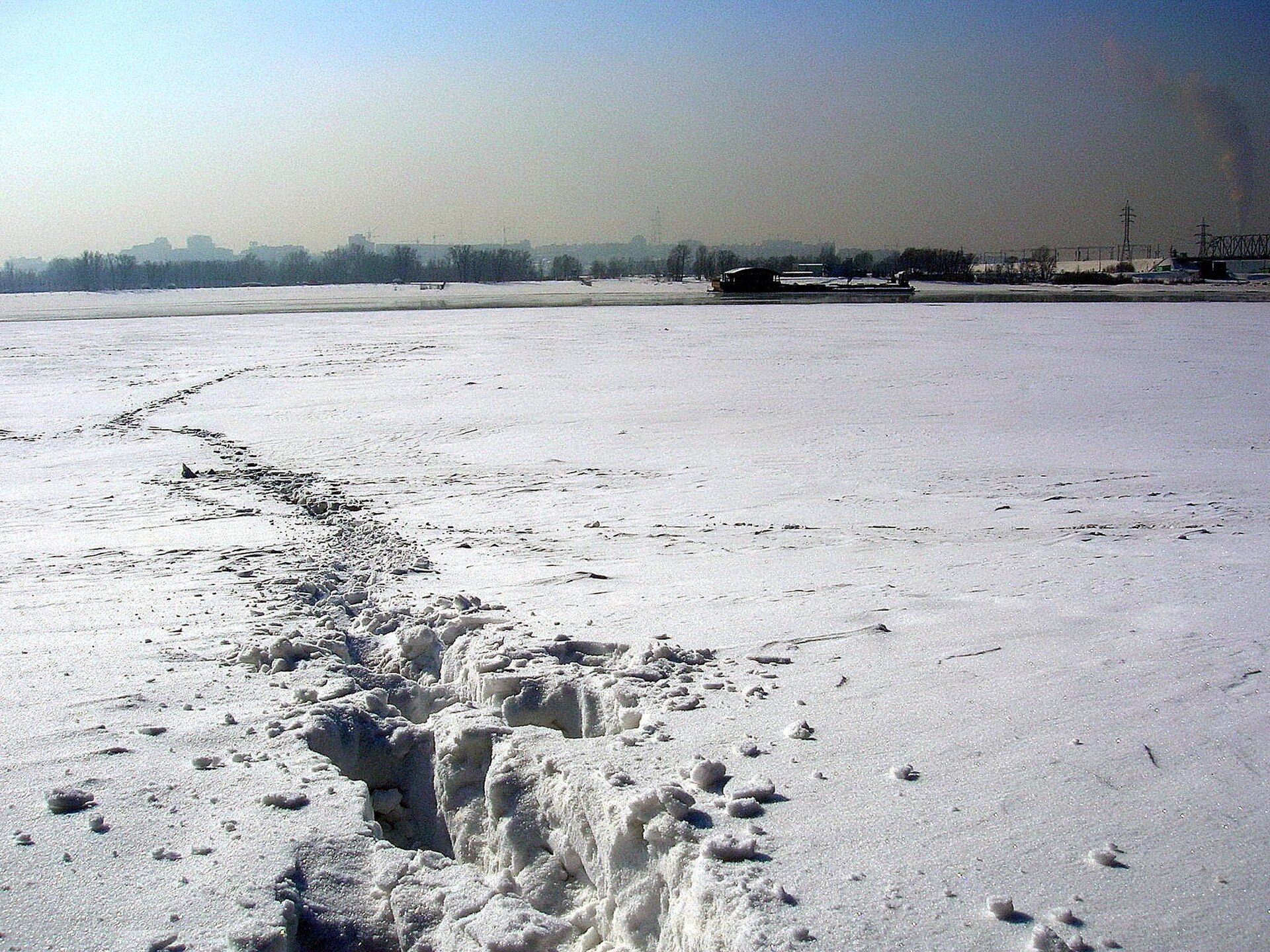 The Ob River in western Siberia: the Arctic-bound water the Sibaral schemes wanted to turn south, not a diversion canal