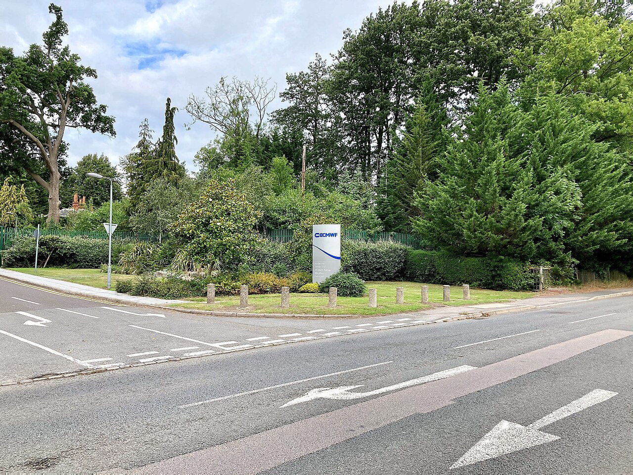 The European Centre for Medium-Range Weather Forecasts building in Reading: home of AIFS, not a screenshot of a forecast chart