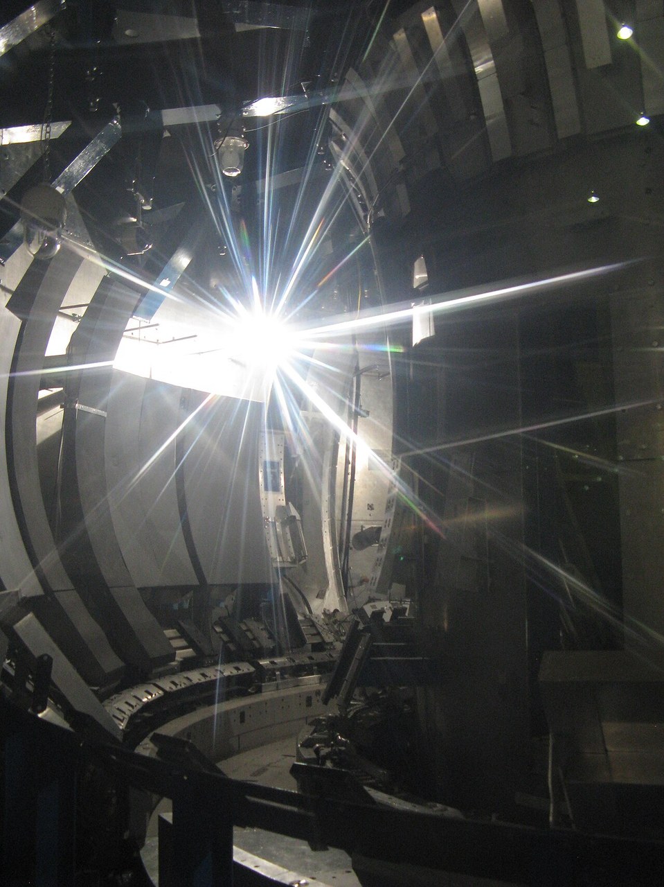Illustrative stock photograph of the inside of the Joint European Torus, a tokamak in England and a different machine from SPARC.