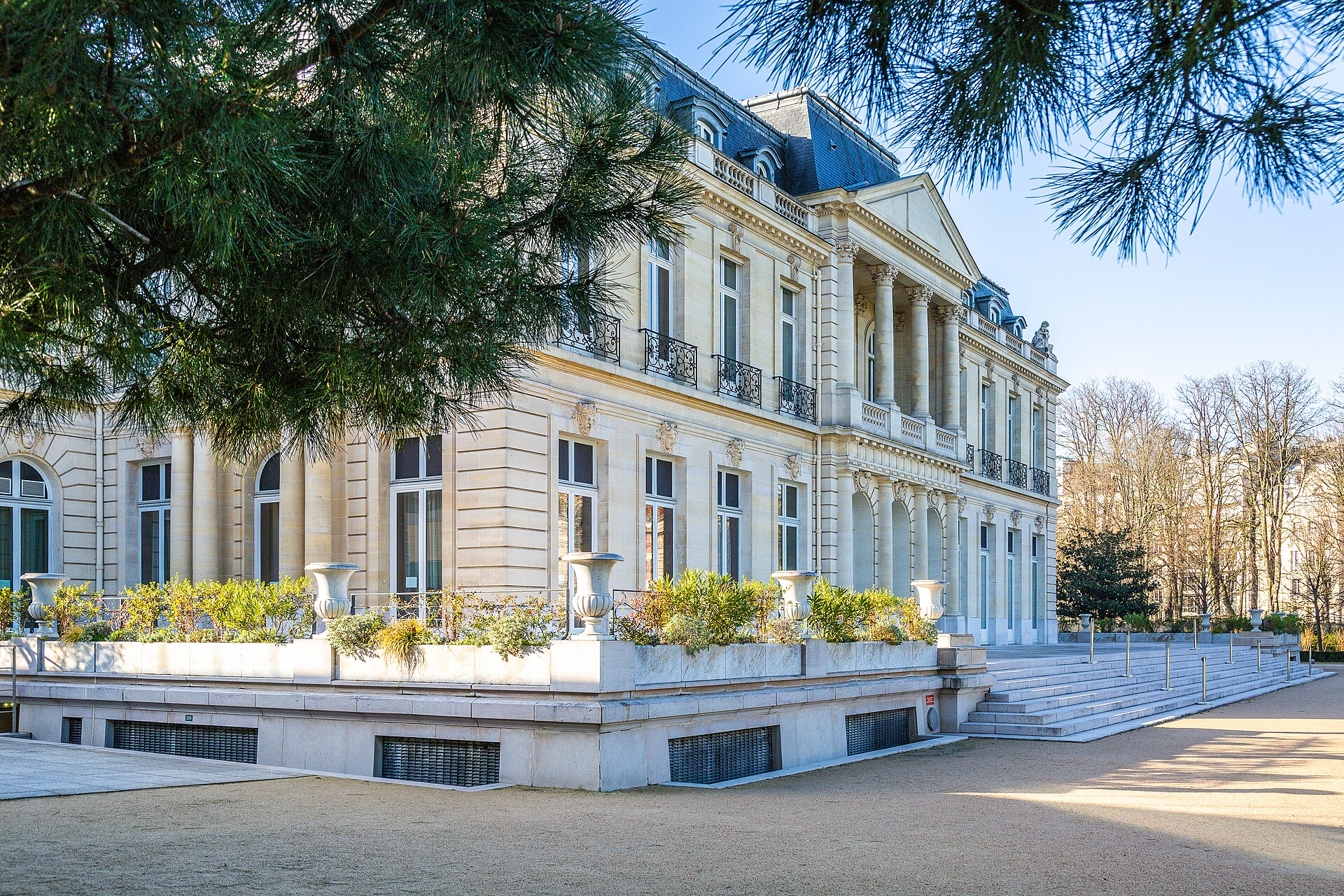 The Château de la Muette in Paris, part of the OECD headquarters, in March 2019.