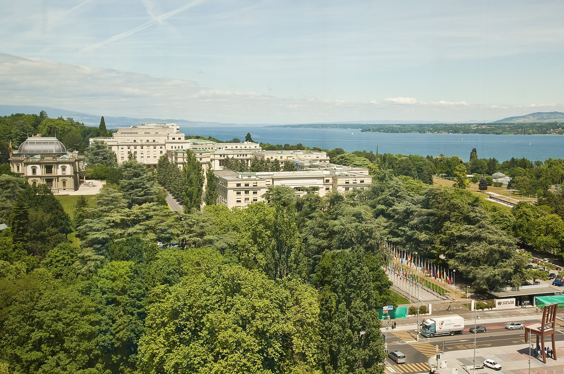The Palais des Nations in Geneva, where INC-5.2 talks adjourned without a plastics treaty