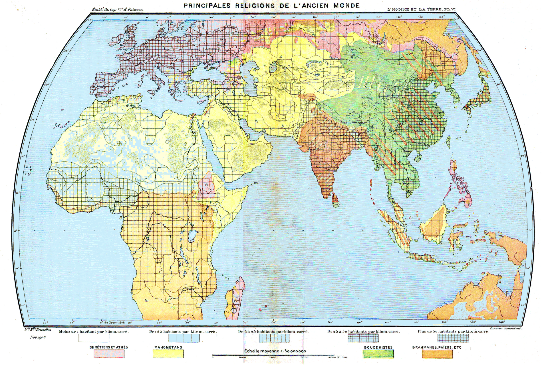 Museum companion: Reclus 1905 Old-World plate (public domain)